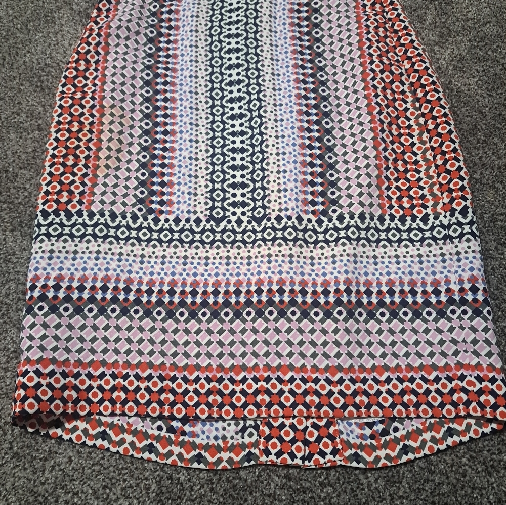 J. Crew Multicolor Geometric Pencil Skirt